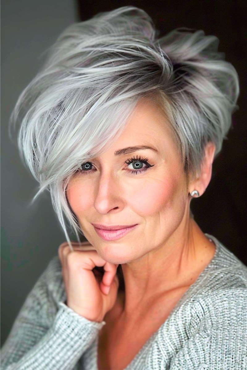 Asymmetrischer Pixie Cut modern