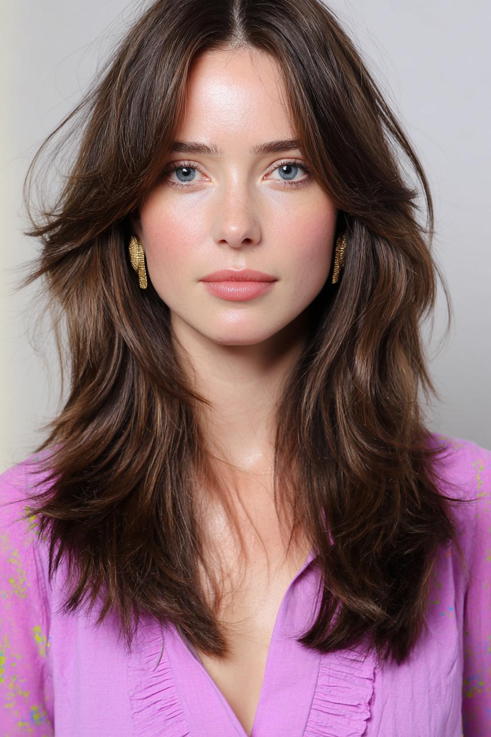 10. Beliebte Frisuren 2026: U-Cut-Langhaar mit Face-Framing und sanften Spitzen