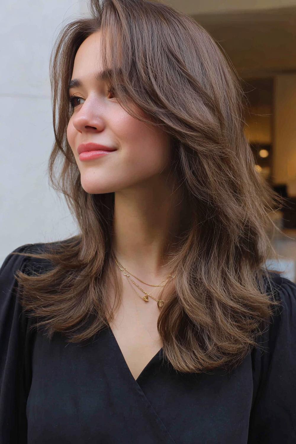 6. Beliebte Frisuren 2026: Soft-Shag mit fransigen Stufen und natürlicher Welle