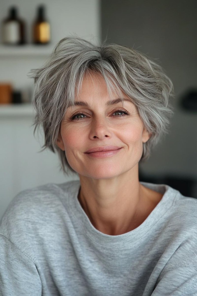 Bixie Shag für runde Gesichter