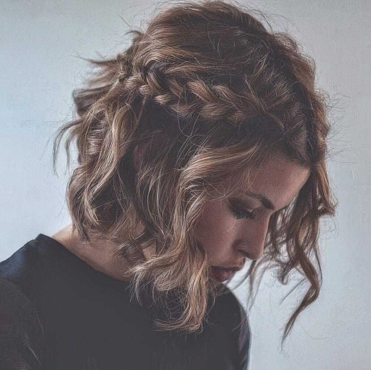 Boho Flechtfrisur kurz