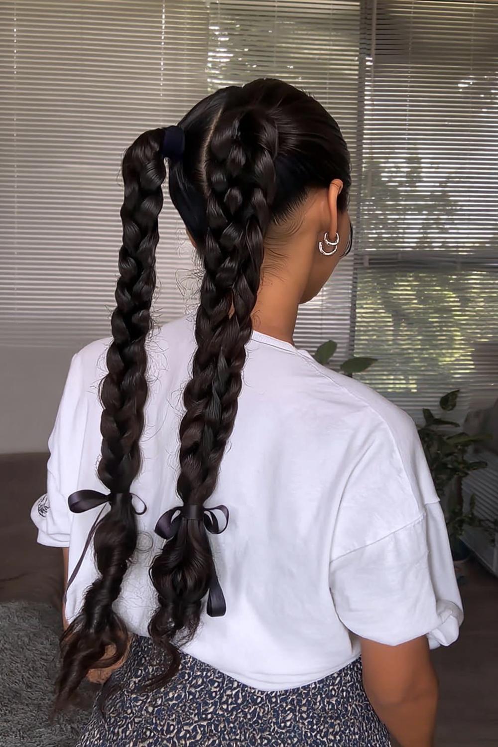 Geflochtene Sleek Zöpfe