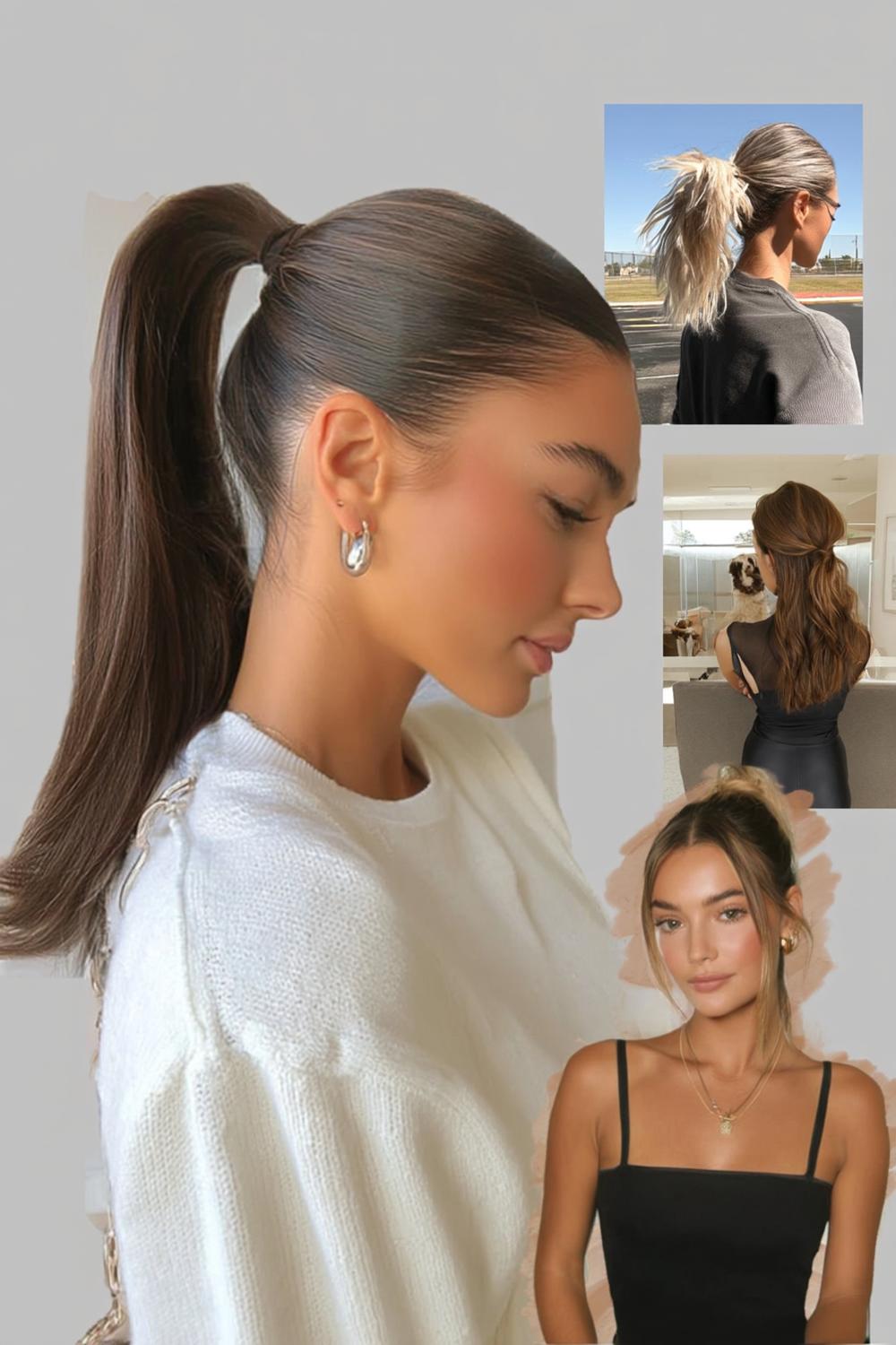 Sportlicher Sleek Pferdeschwanz