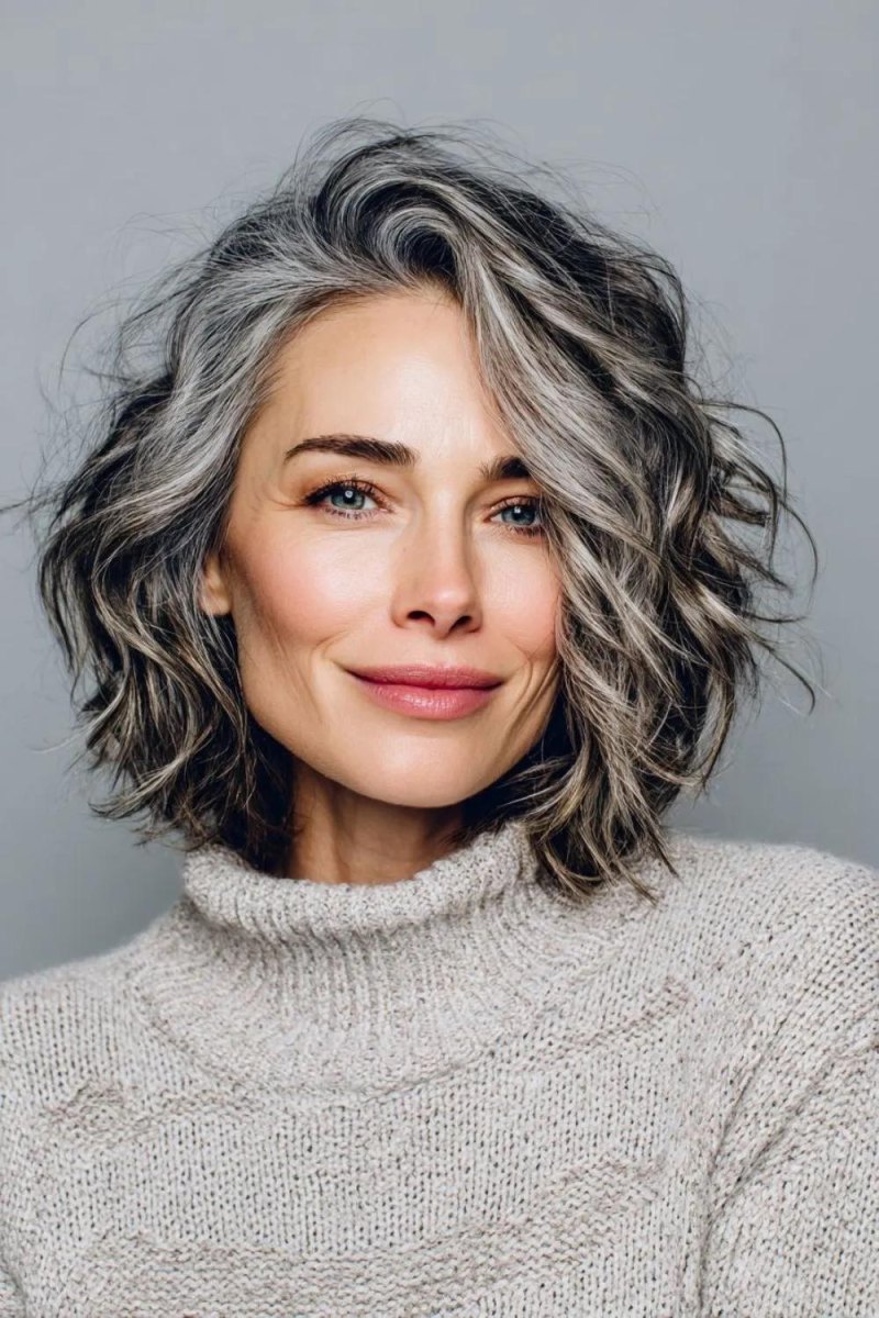 Moderner Wavy Bob ab 50