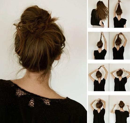 Zwei Minuten Messy Bun Hack