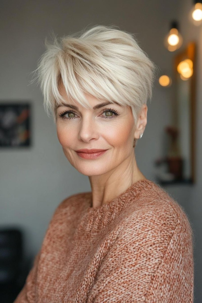 Styling Ideen Blond Pixie
