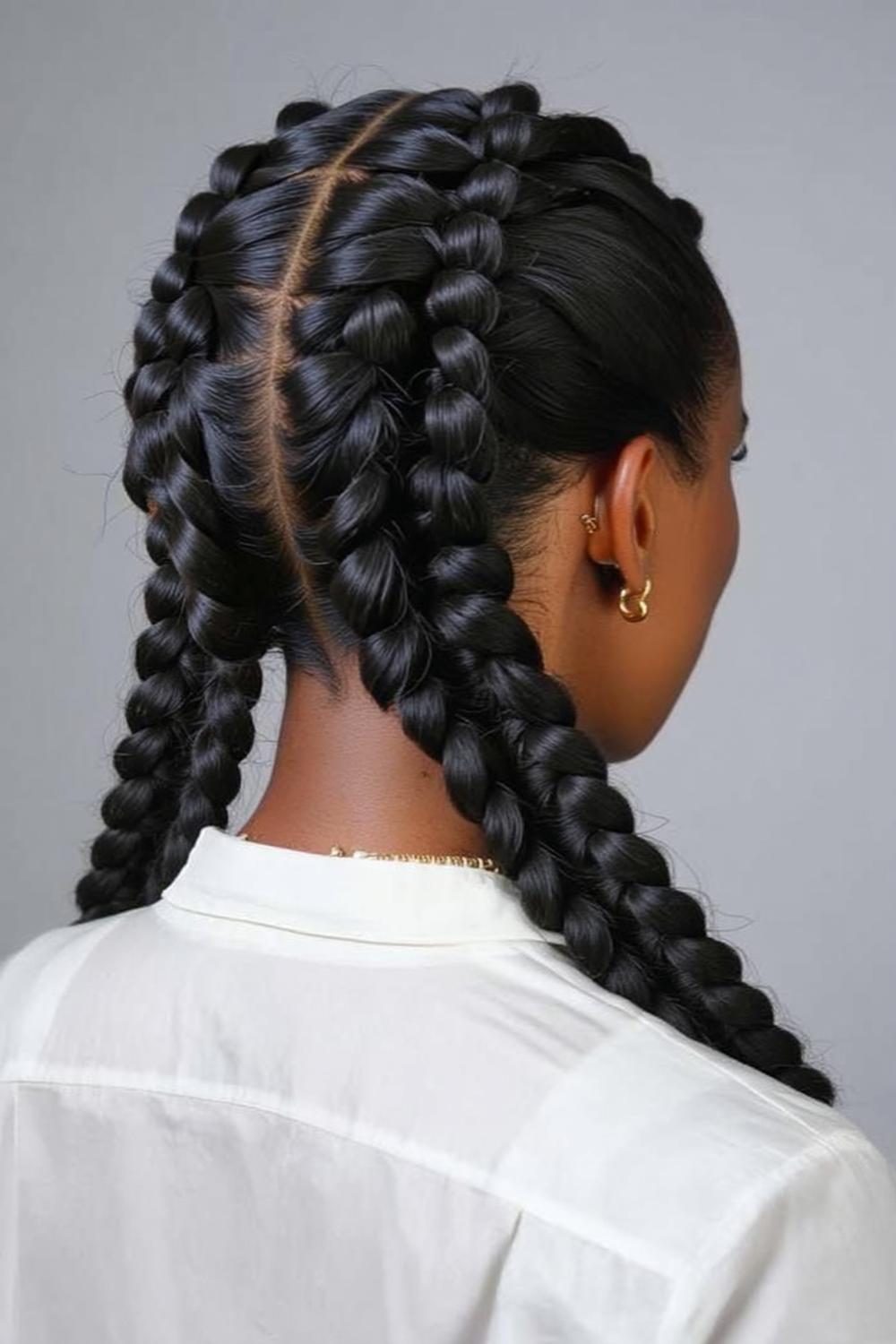 Hoher lockiger Pferdeschwanz