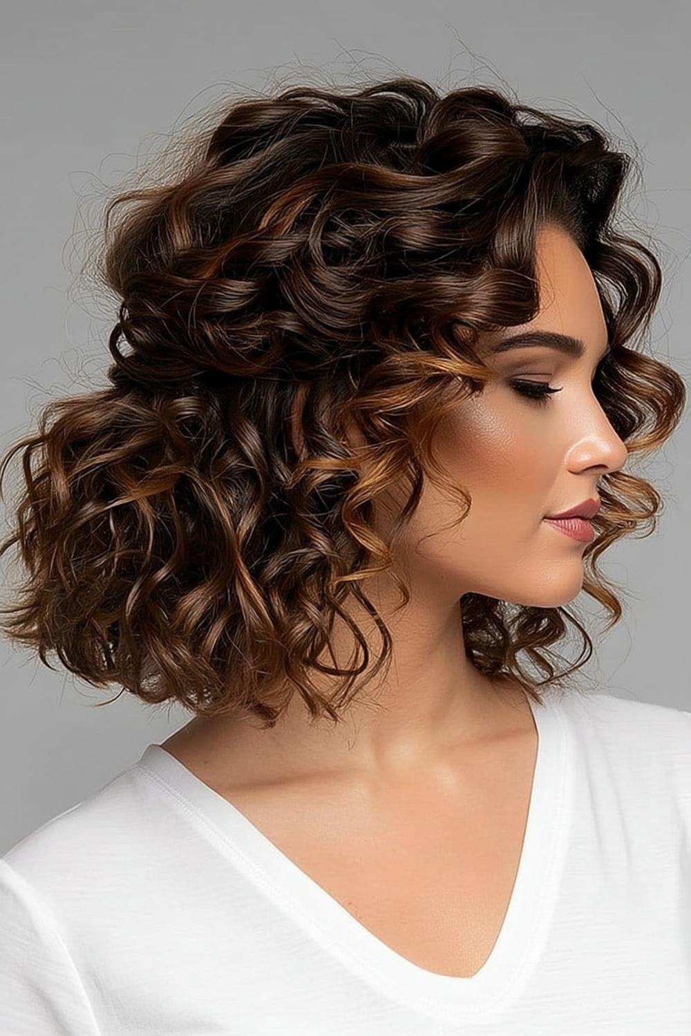 Natürliche Locken mit Volumen