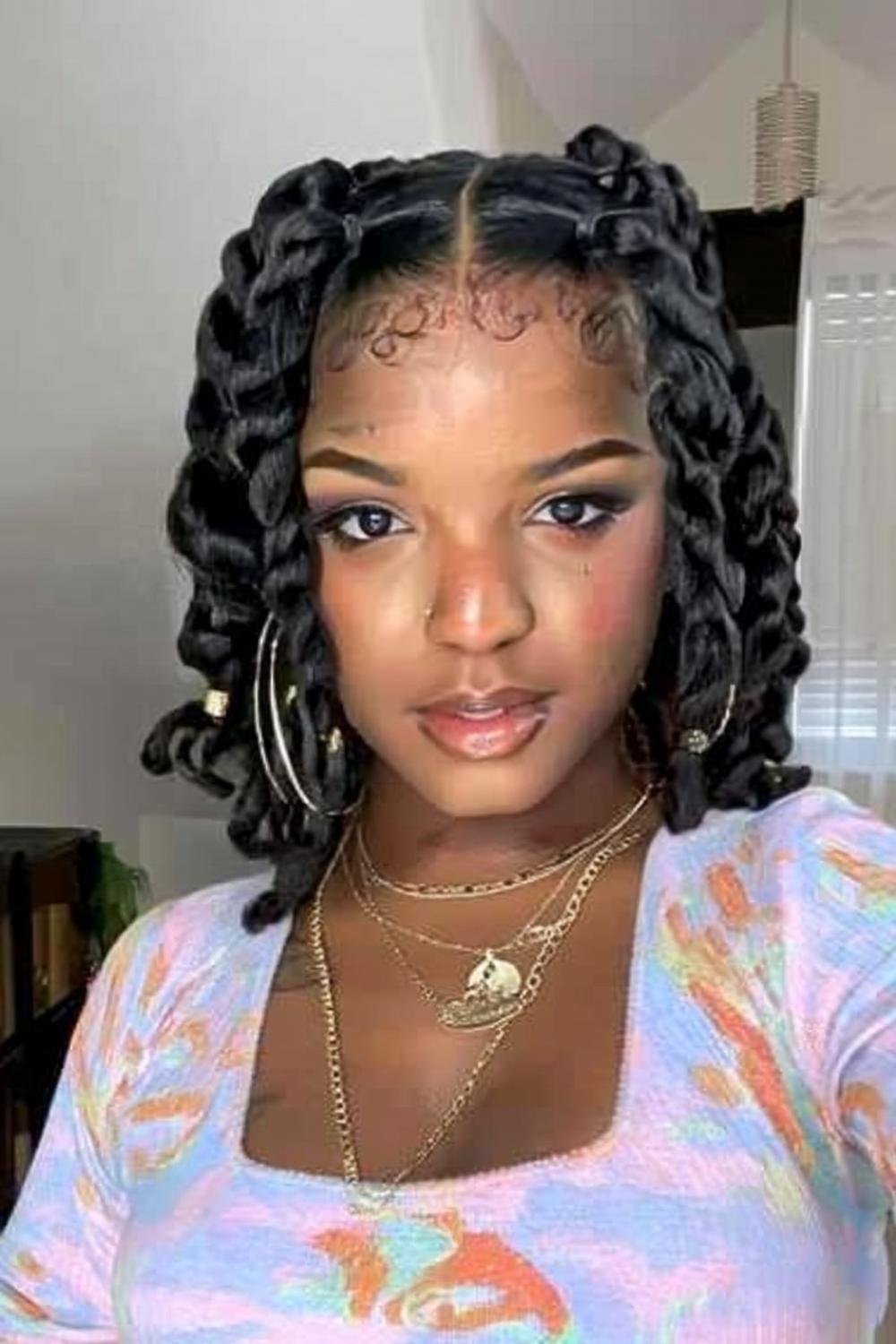 Perfekte Locken mittlerer Länge