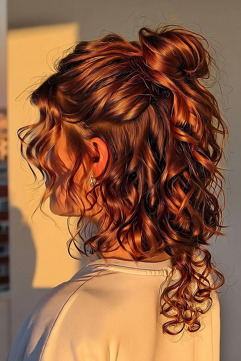 Strukturierte Lockenfrisur