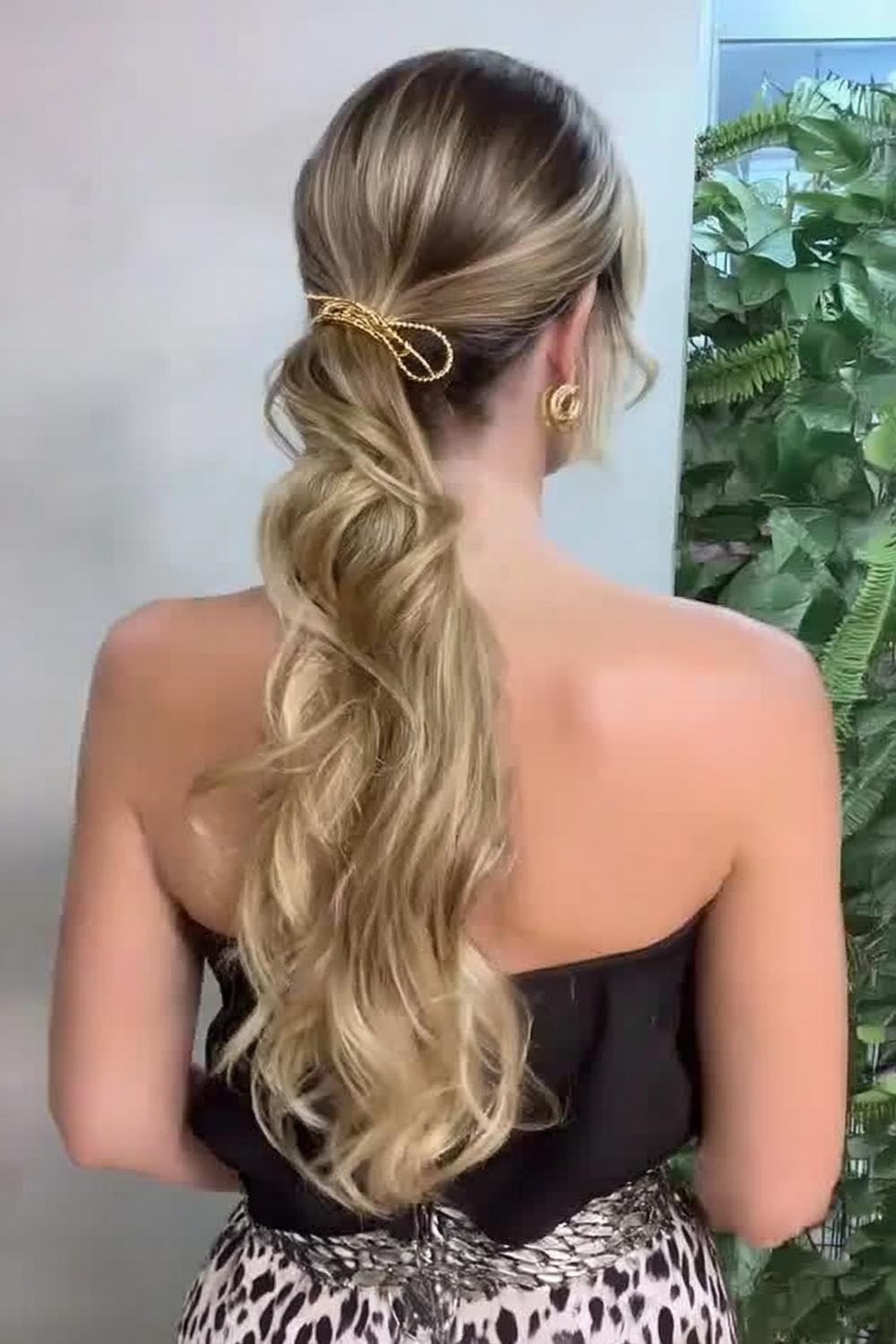 Hochzeits Pferdeschwanz Eleganz