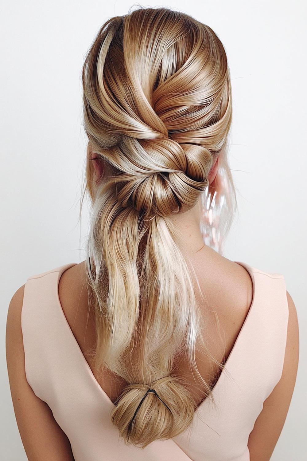 Seitenscheitel Eleganz Offen