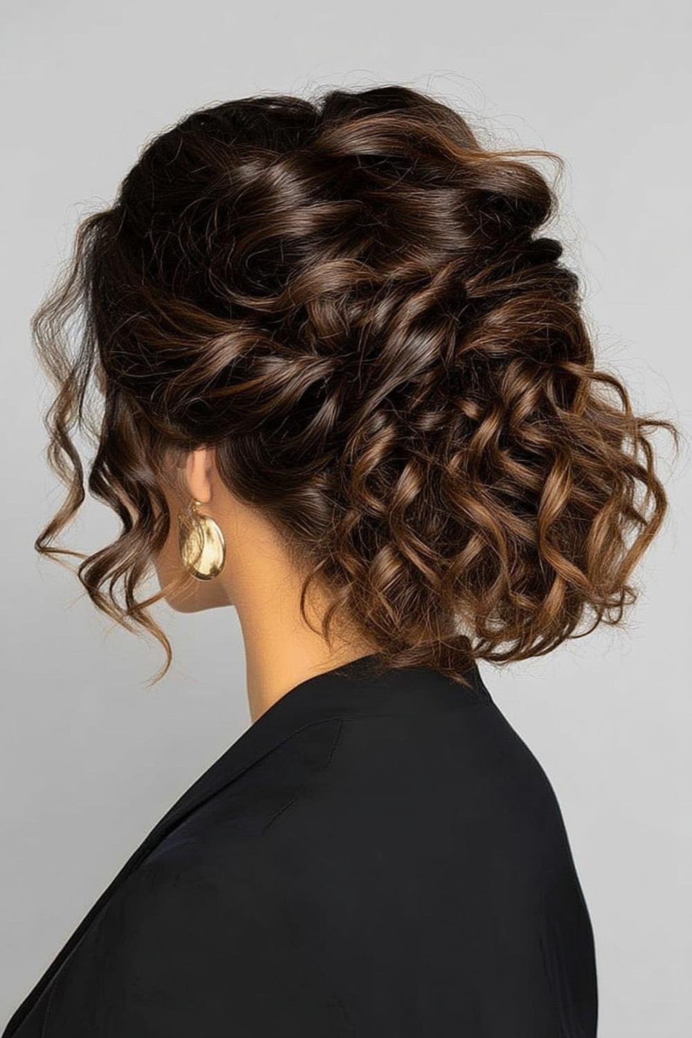 Texturierter Messy Bun