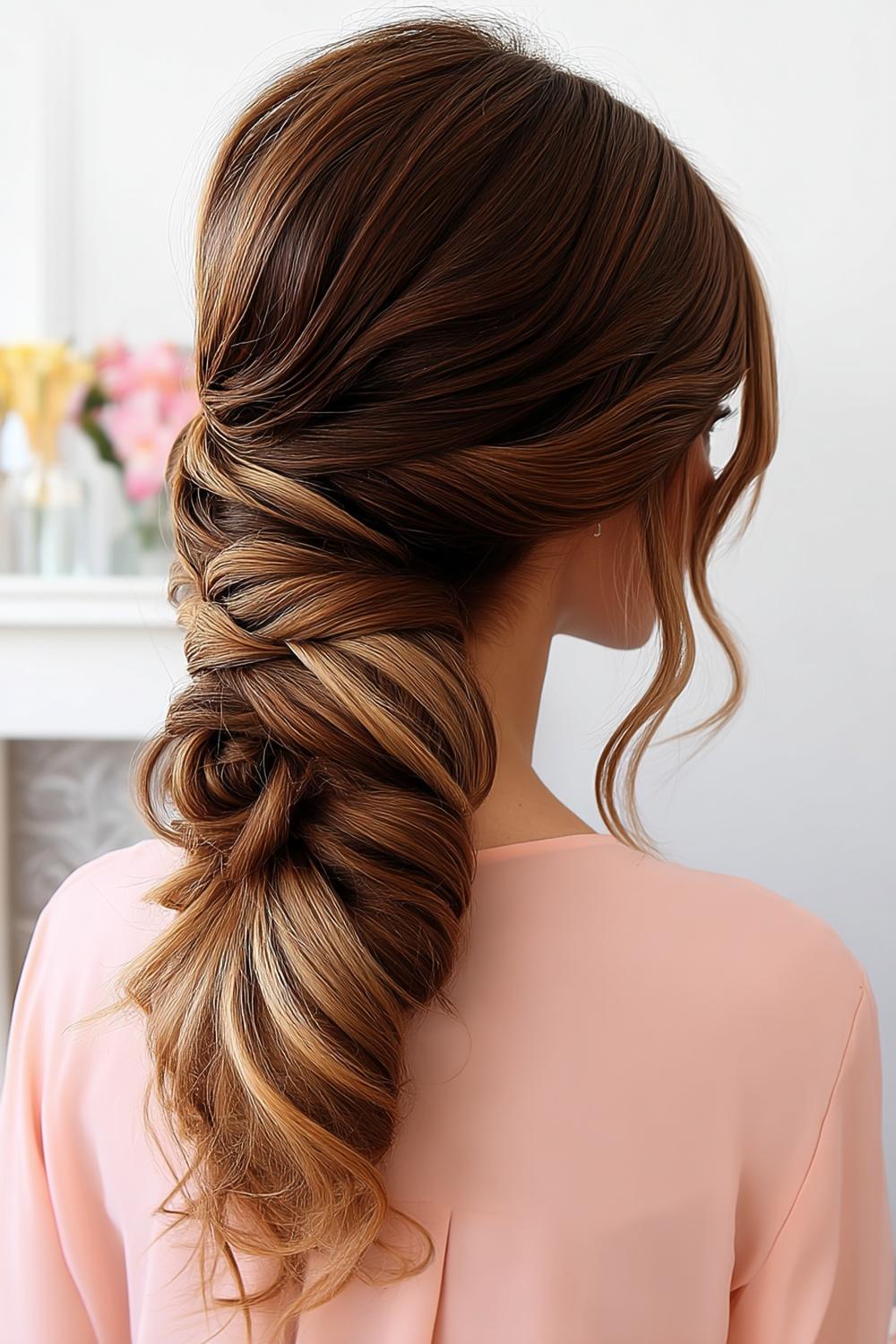 Voluminöser Hochdutt Glamour