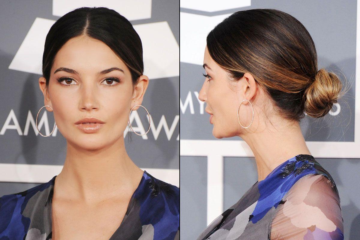 Eleganter Low Bun mit Mittelscheitel