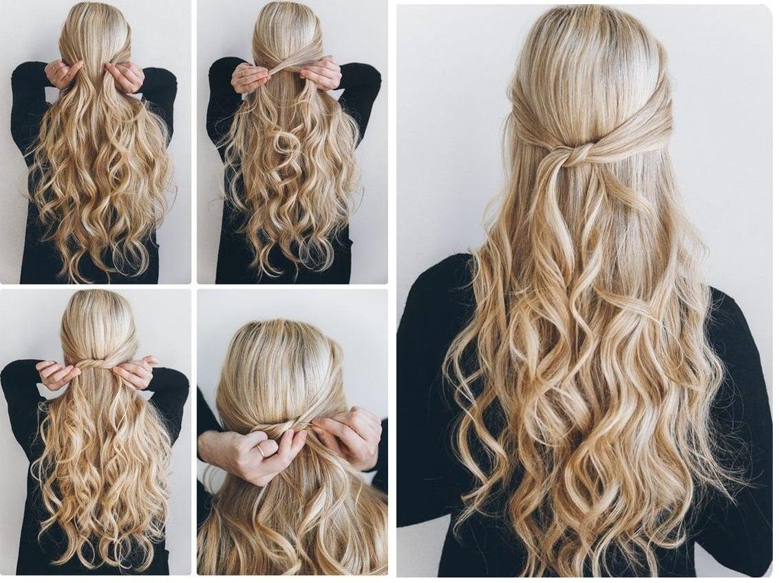 Festliche Frisur lange Haare