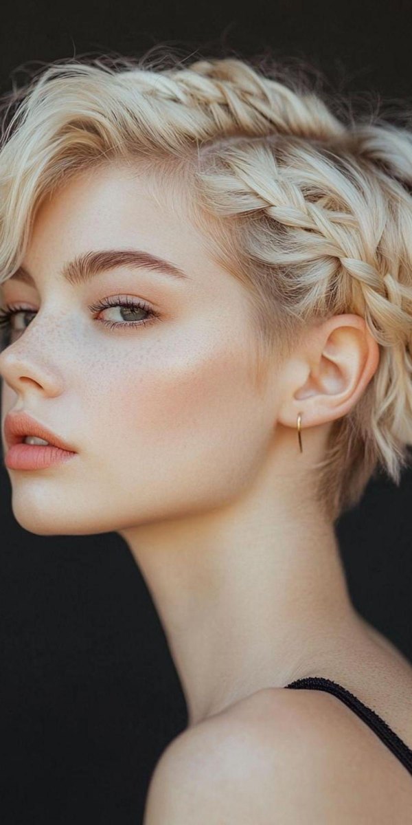 Pixie Cut geflochten