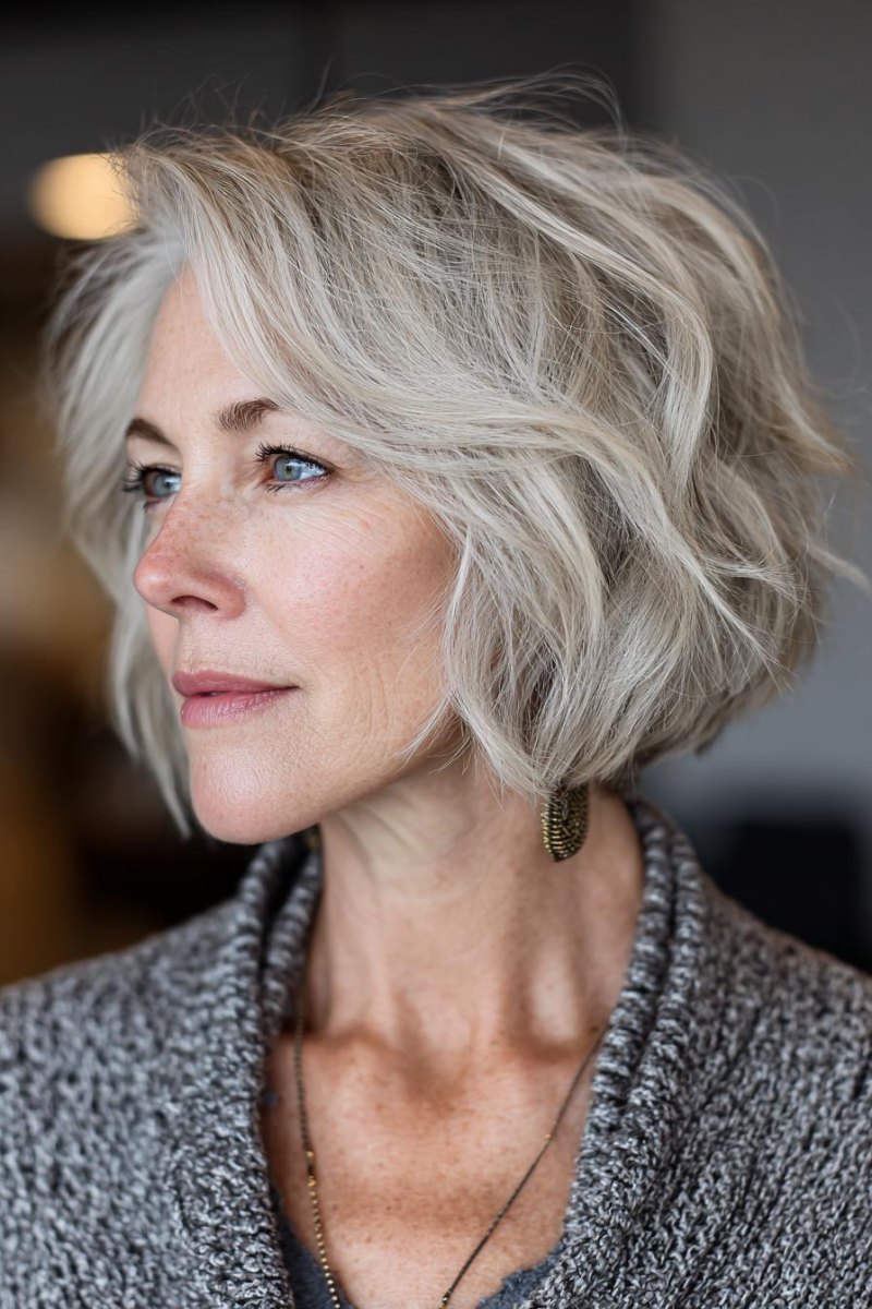 Bob feines Haar Frau 50
