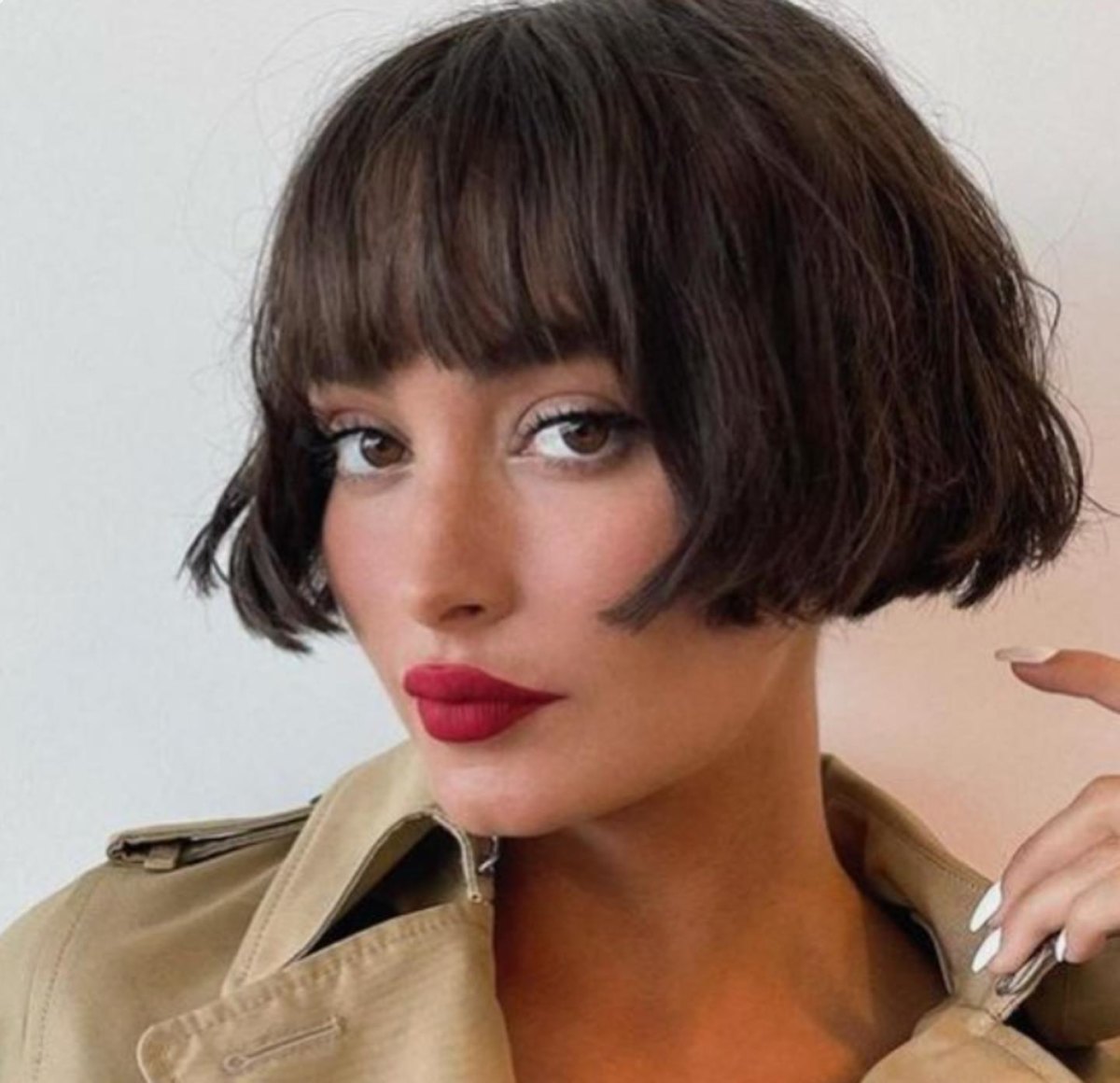 French Bob mit kurzem Pony