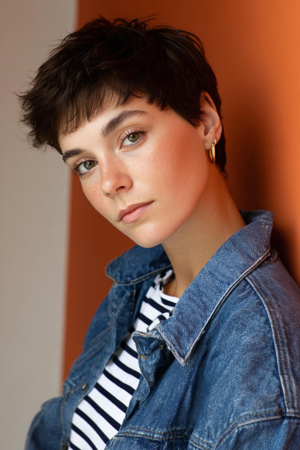 2. Frisur: Luftiger Pixie mit Federkontur und Nacken-Taper