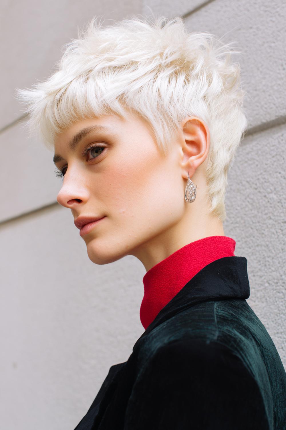 5. Kurzfrisuren 2026 Frauen kurz: Bixie-Cut mit Volumenkrone und tapernden Seiten