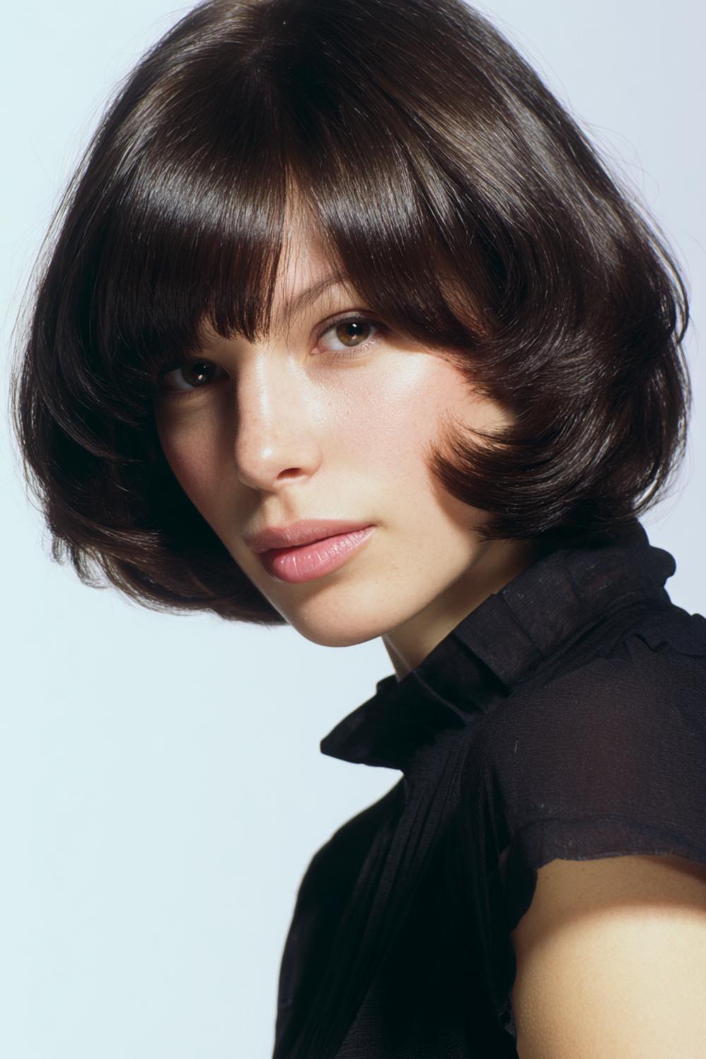 1. Frisuren 2026 Frauen: Soft-Bob mit Glanzfinish und Seitenscheitel