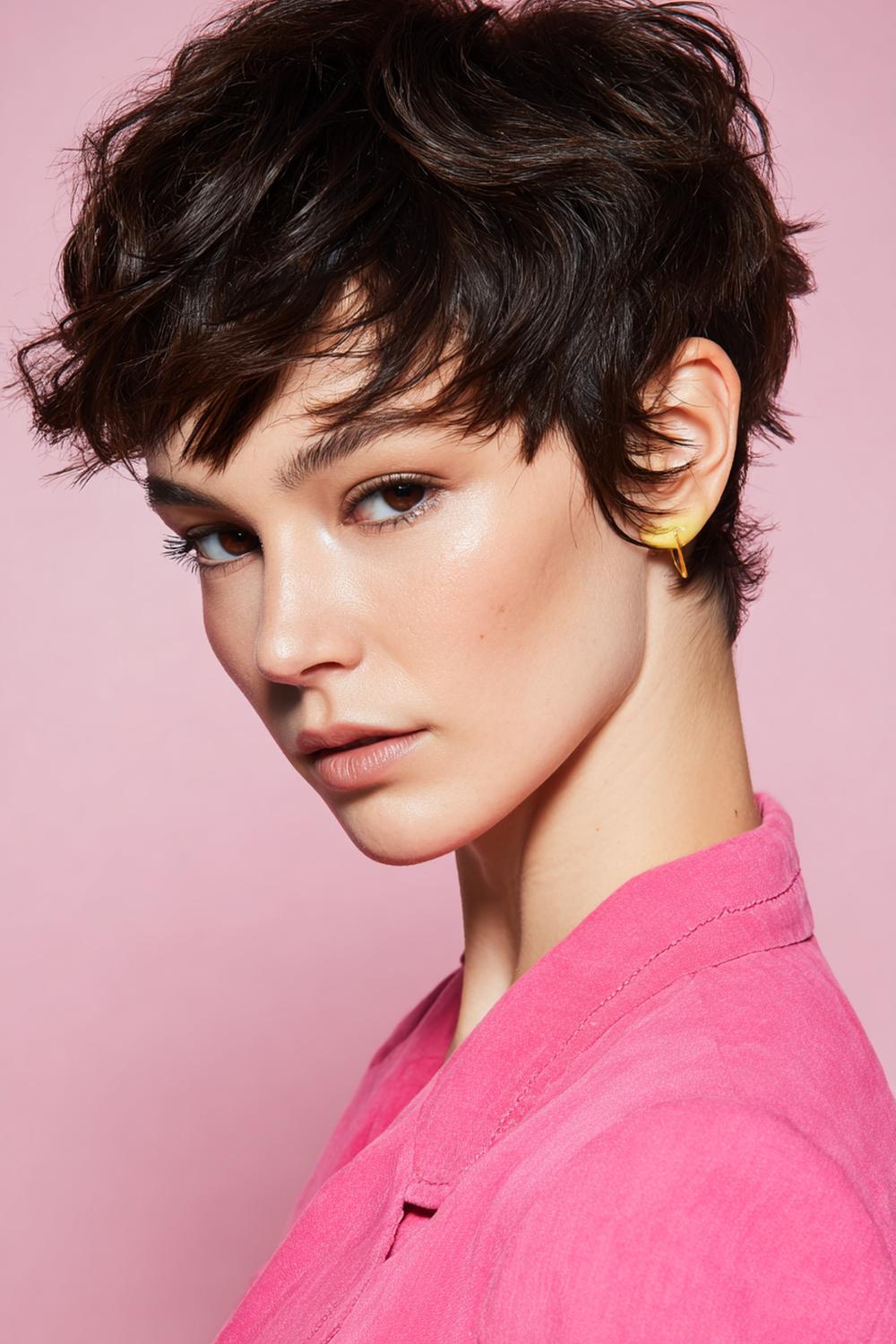 15. Frisuren 2026 Frauen: Pixie-Cut mit Micro-Fransen und mattem Styling