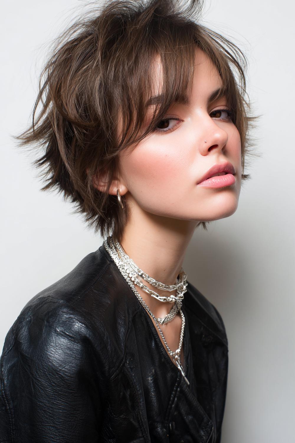 16. Frisuren 2026 Frauen: Bixie mit weichem Nacken und bewegter Oberlänge