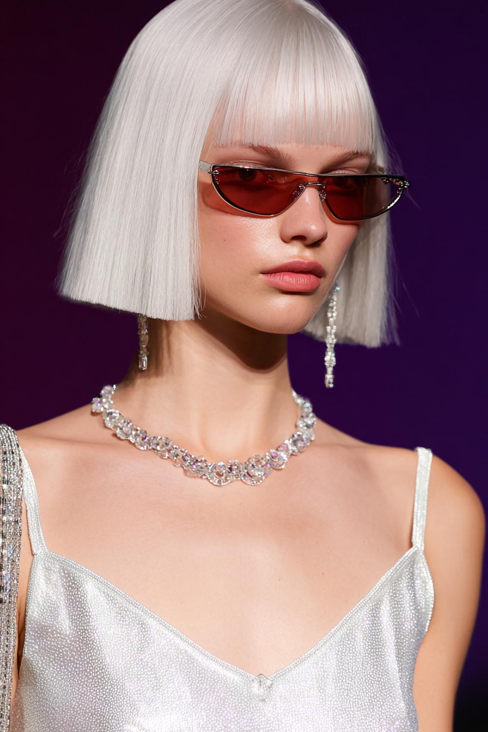 17. Frisuren 2026 Frauen: Glass-Hair-Look mit geradem Schnitt und Spiegelglanz