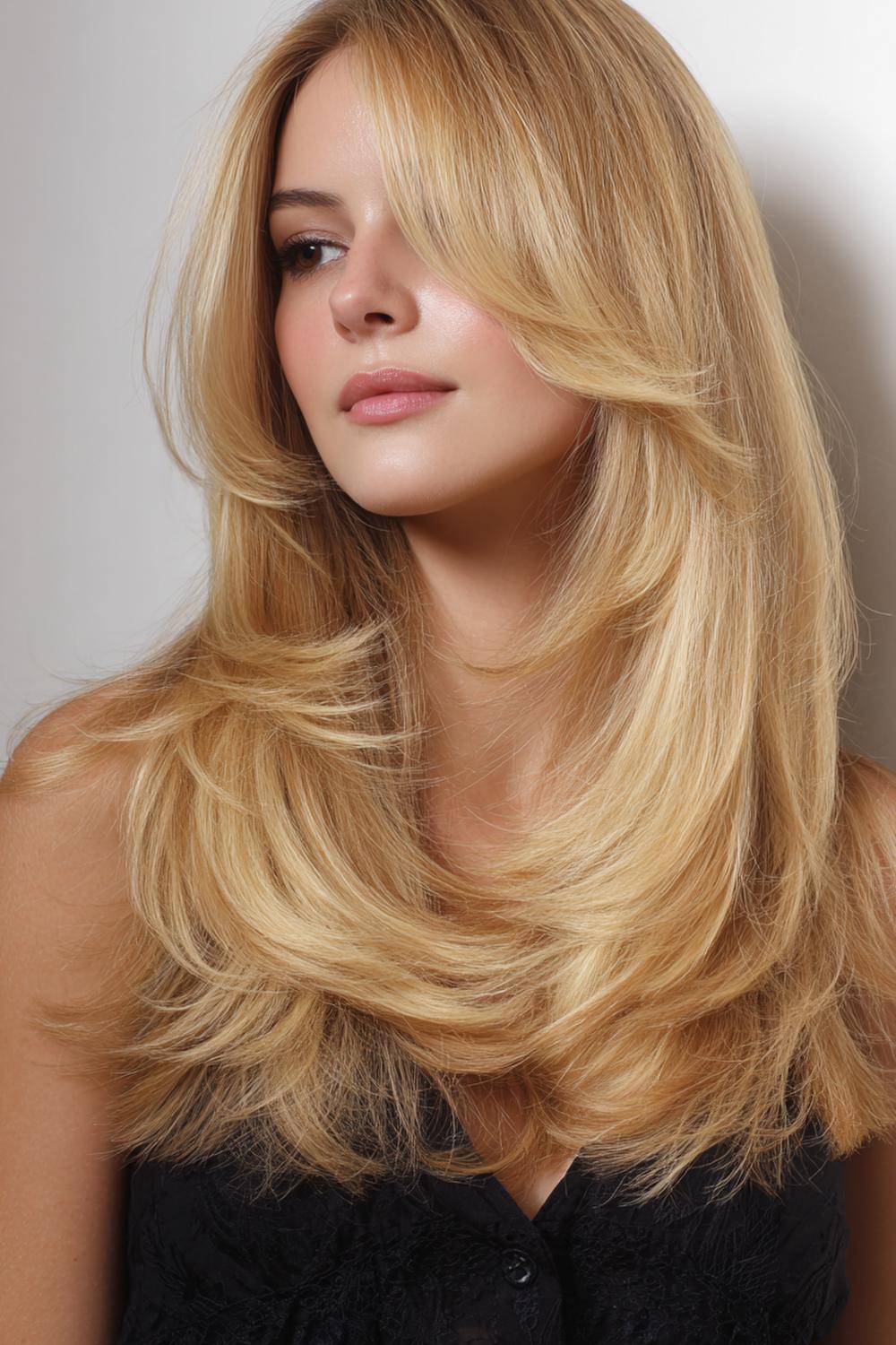 6. Frisuren 2026 Frauen: Long Layers mit S-Soft-Waves und natürlichem Glanz