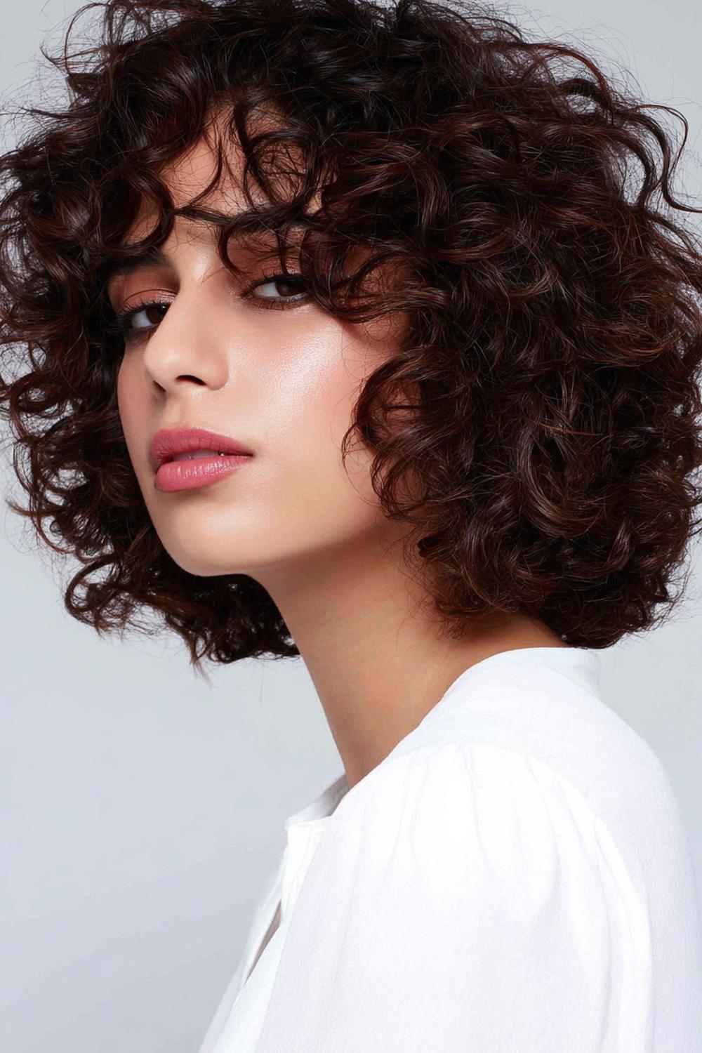 8. Frisuren 2026 Frauen: Curly Lob mit definierter Lockenstruktur und frizzfreiem Finish