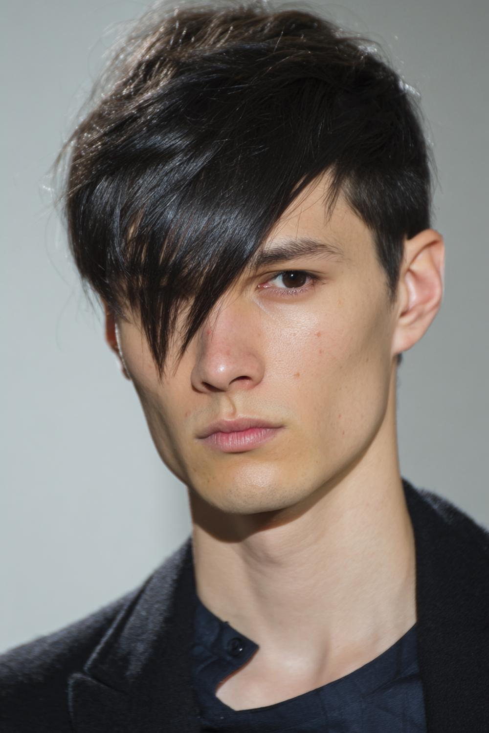 14. Frisuren 2026 Männer: Asymmetrischer Side-Swept Cut