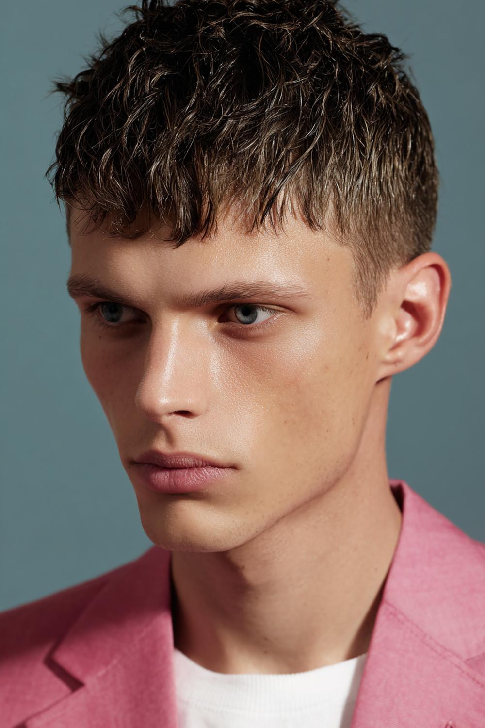 2. Frisuren 2026 Männer: Texturierter Crop mit Micro-Pony