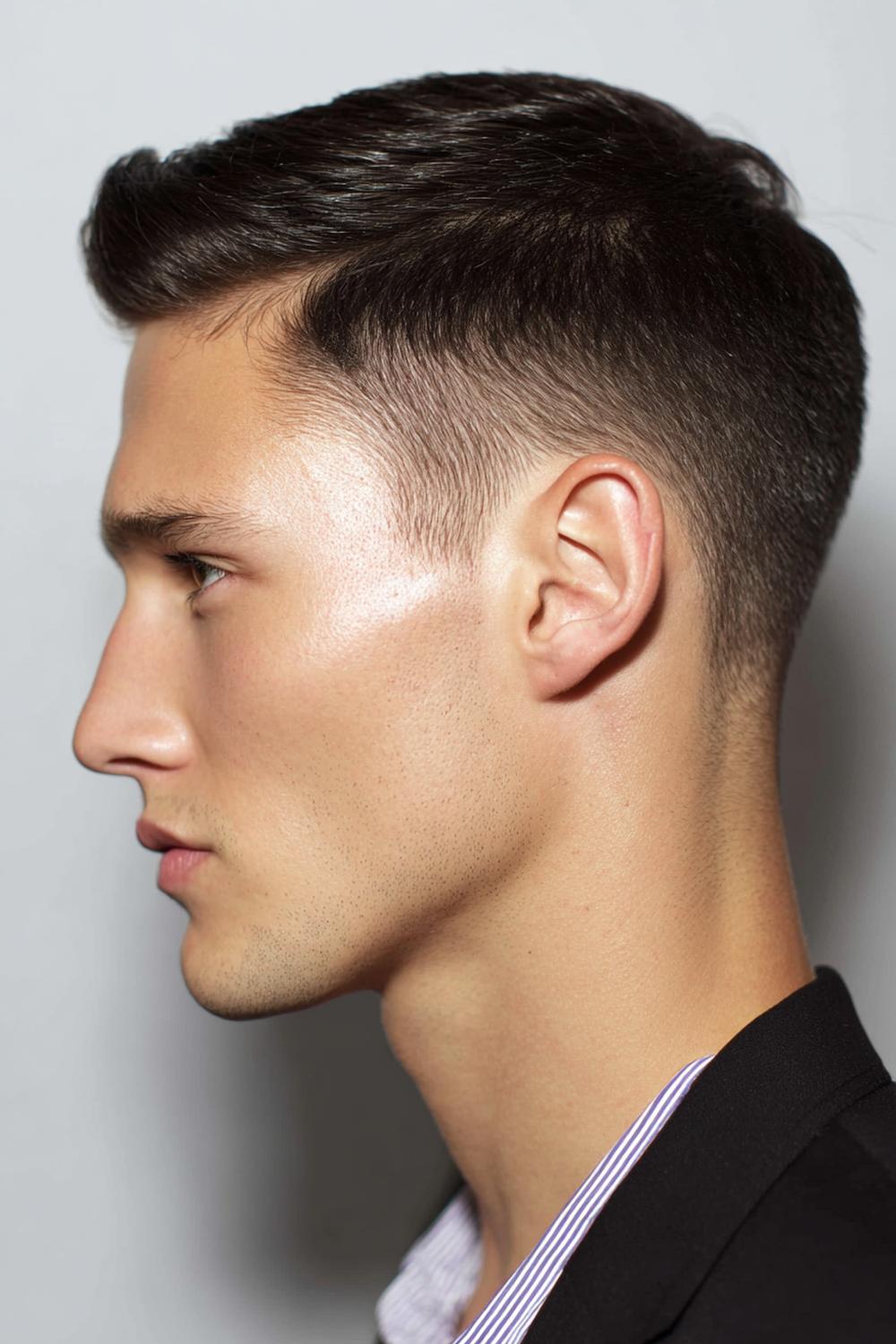 8. Frisuren 2026 Männer: Undercut mit präziser Kontur am Ohr