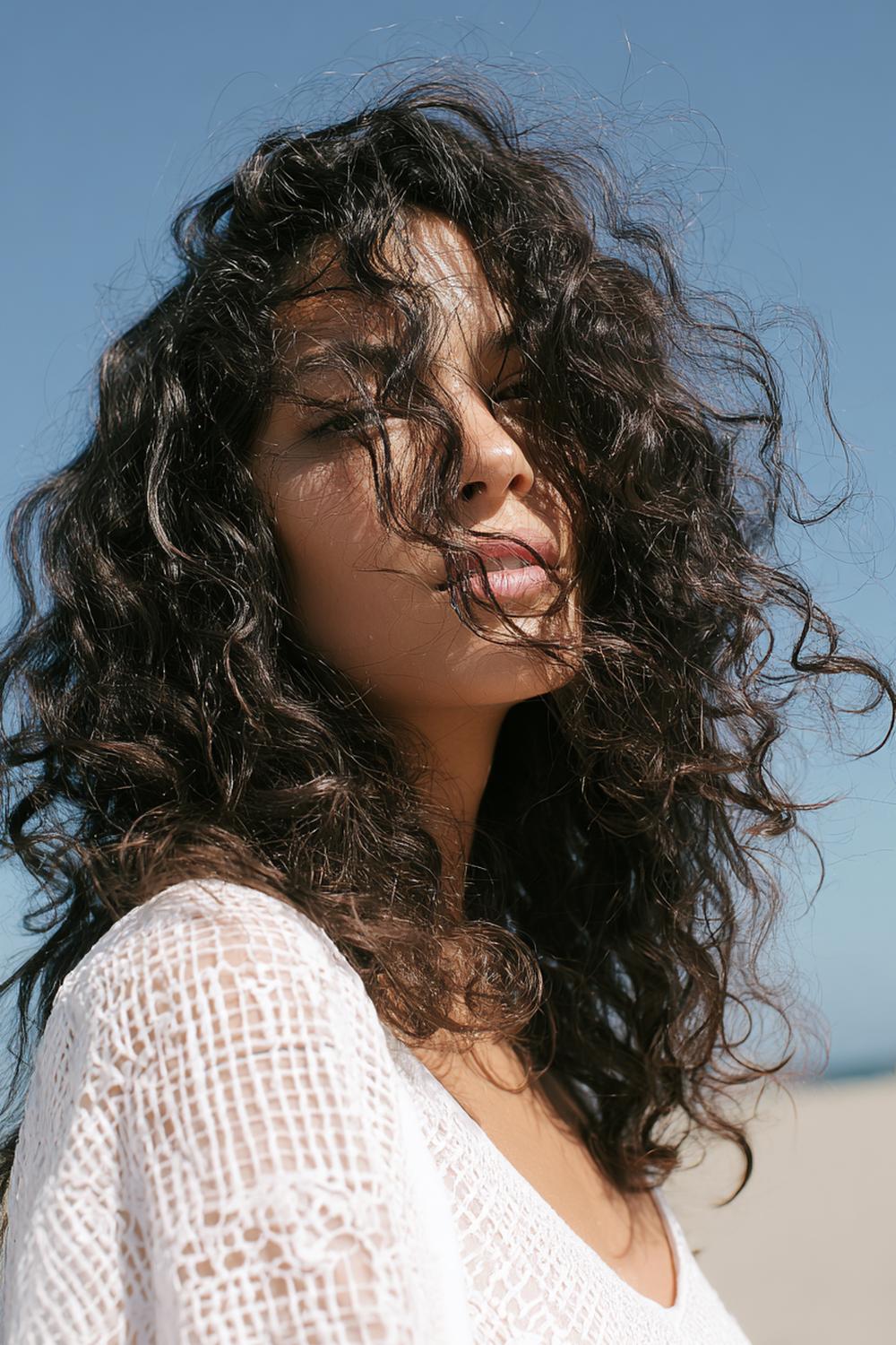 14. Frisuren 2026: Beach Waves mit Salzspray und Soft-Ends