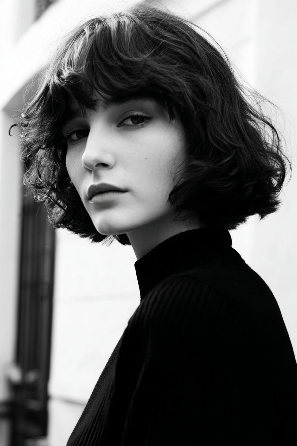 2. Frisuren 2026: Texturierter French Bob mit weichem Pony