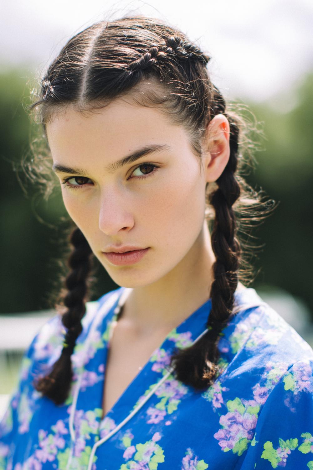 24. Frisuren 2026: Boxer Braids mit sauberem Mittelscheitel