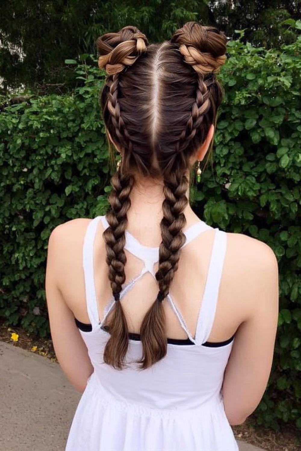 Lässiger Bubble Ponytail