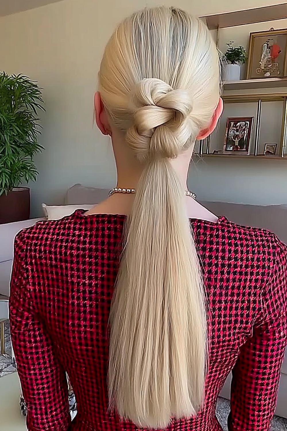Texturierter Bubble Ponytail