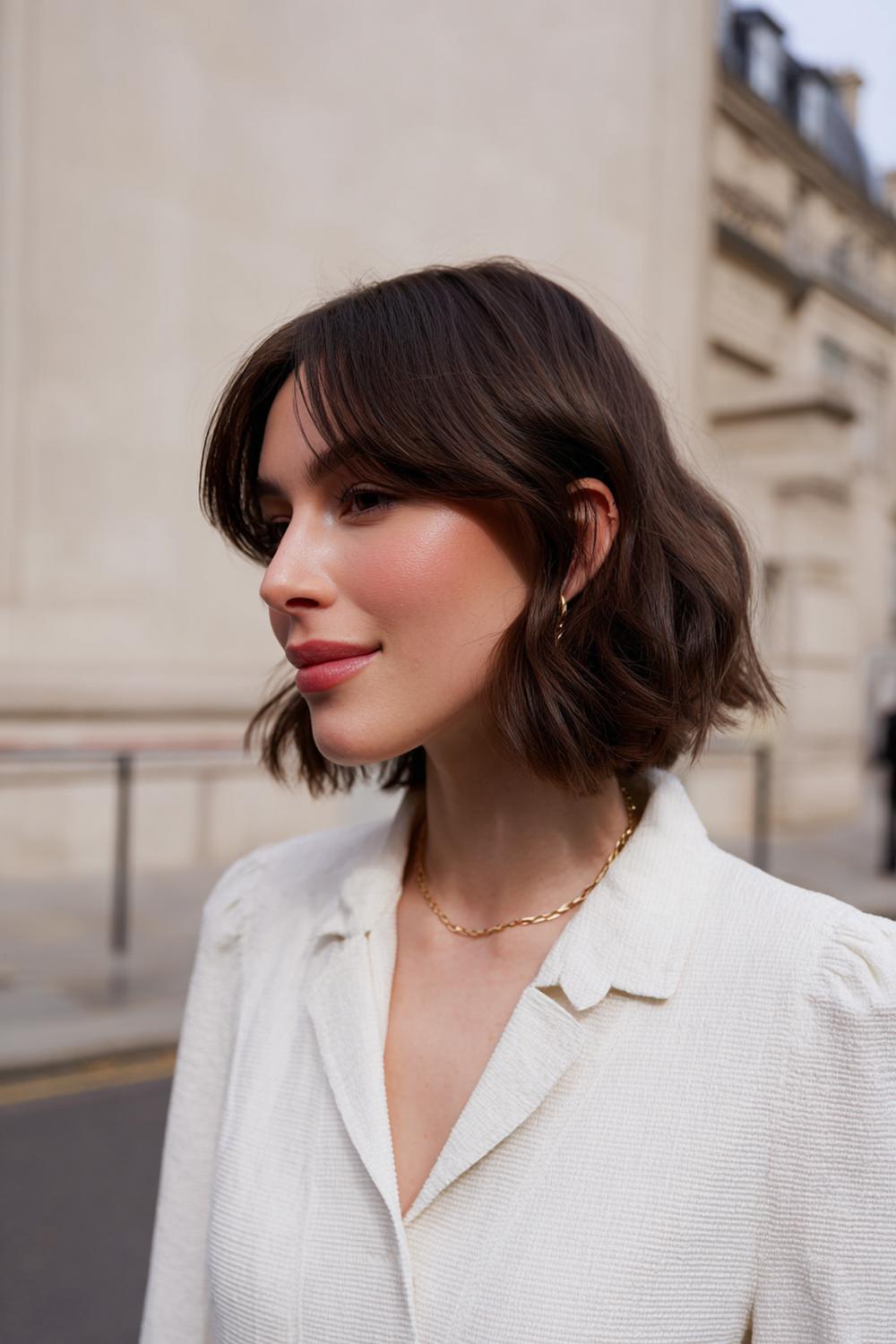 5. Frühlings Haarideen 2026: French Bob mit leichter Innenwelle und definierter Kontur