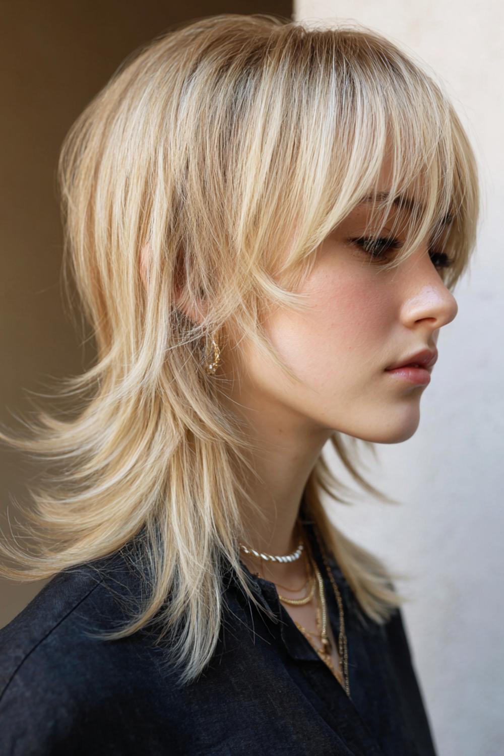 4. Frühlingsfrisuren 2026: Texturierter Shag mit luftigen Micro-Layern