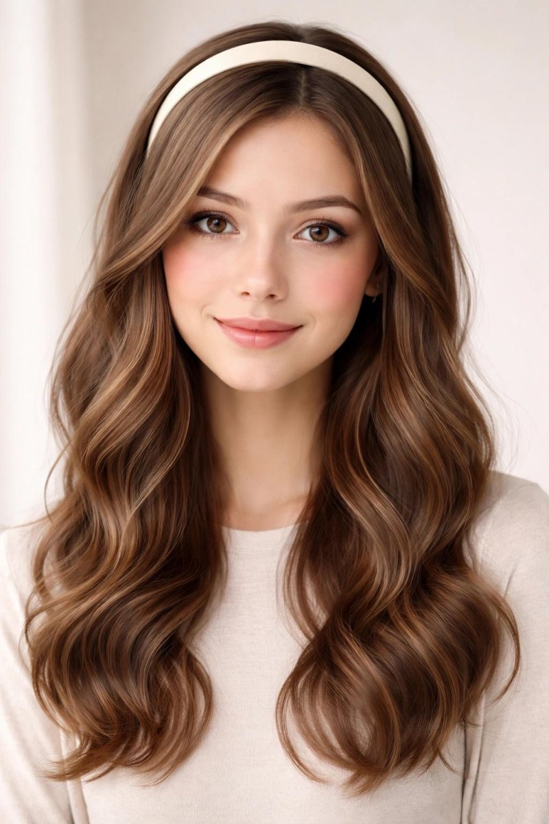 Haarband Frisur lange Haare