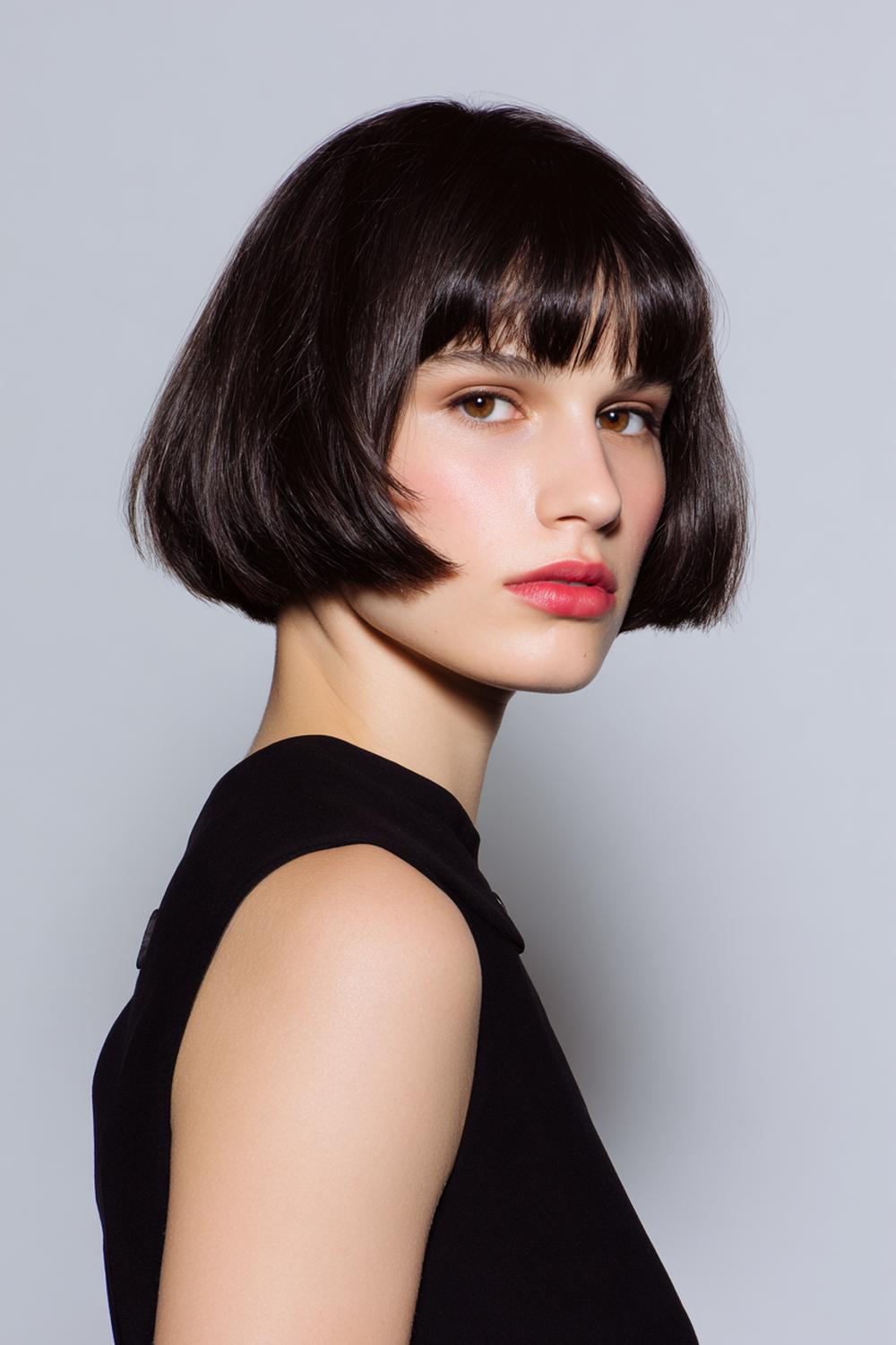 14. Haartrends 2026: Box Bob mit klaren Ecken, dichter Linie und Statement-Silhouette