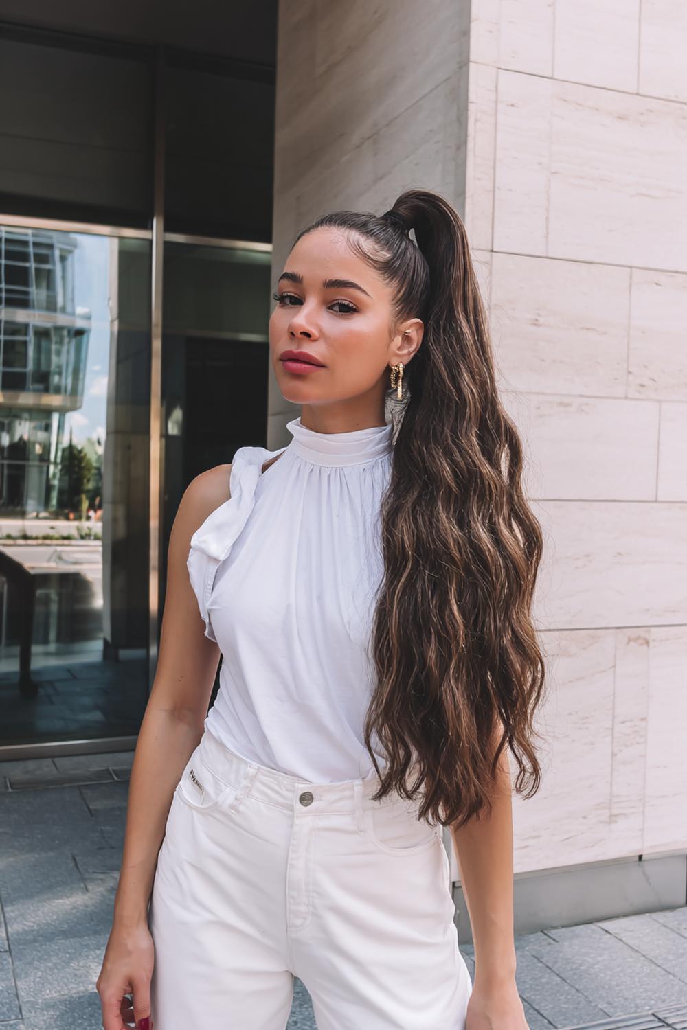 18. Haartrends 2026: High Ponytail mit gelifteter Krone und poliertem Ansatz