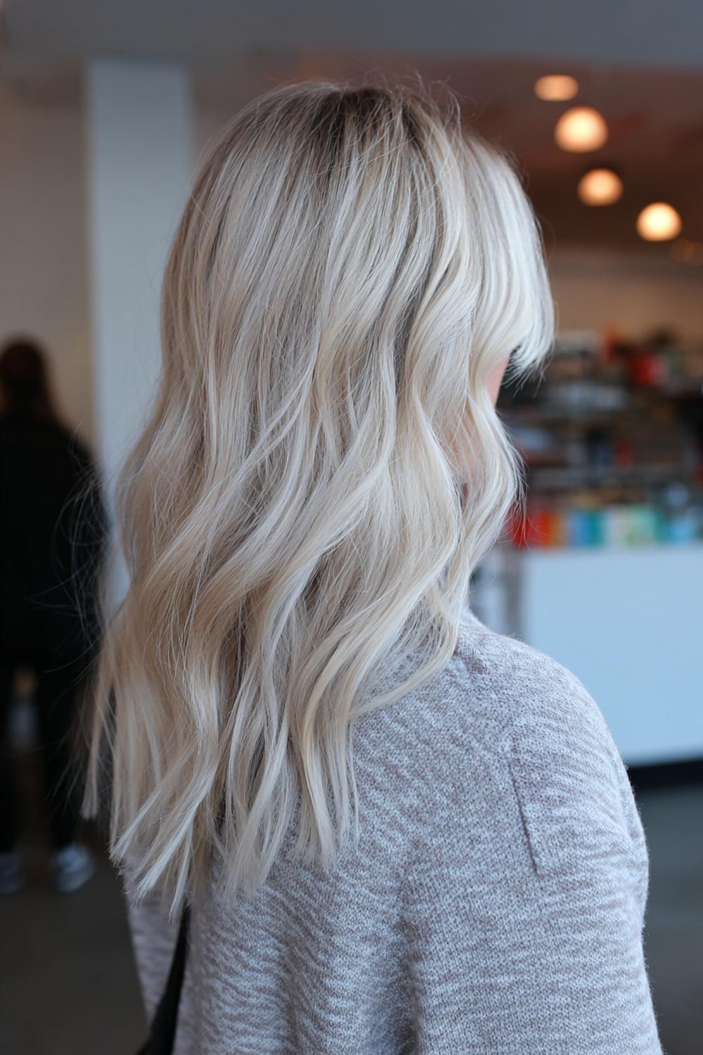 21. Haartrends 2026: Ice Blonde Toner mit kühler Klarheit und Schattenansatz