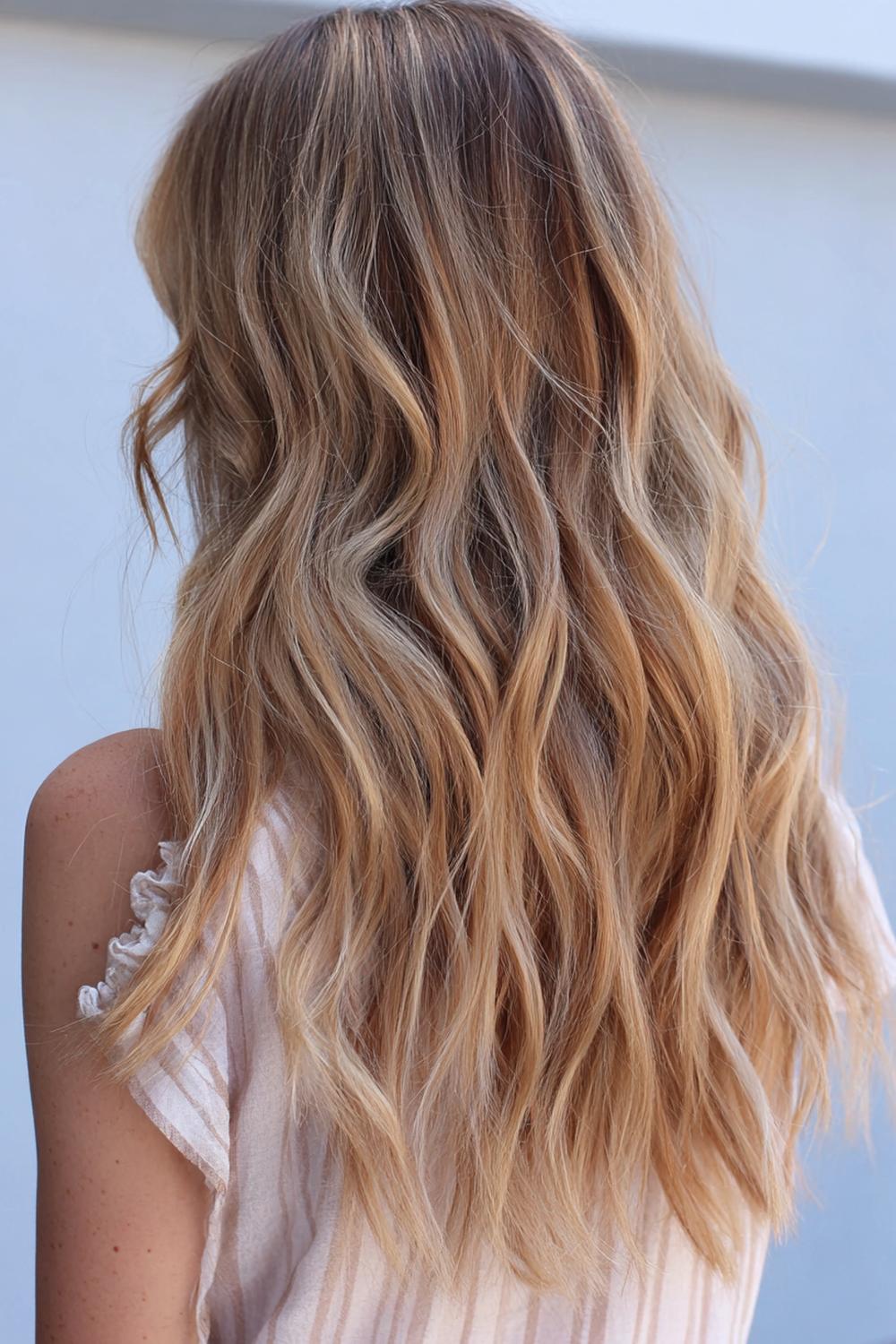 22. Haartrends 2026: Honey Blonde Melt mit sonnenwarmer Tiefe und weichen Spitzen