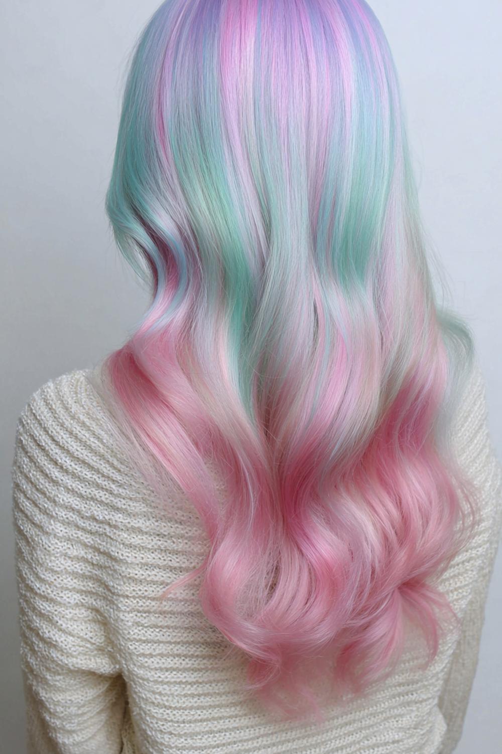 23. Haartrends 2026: Pastell-Ombré Color mit zartem Verlauf und milchigem Finish