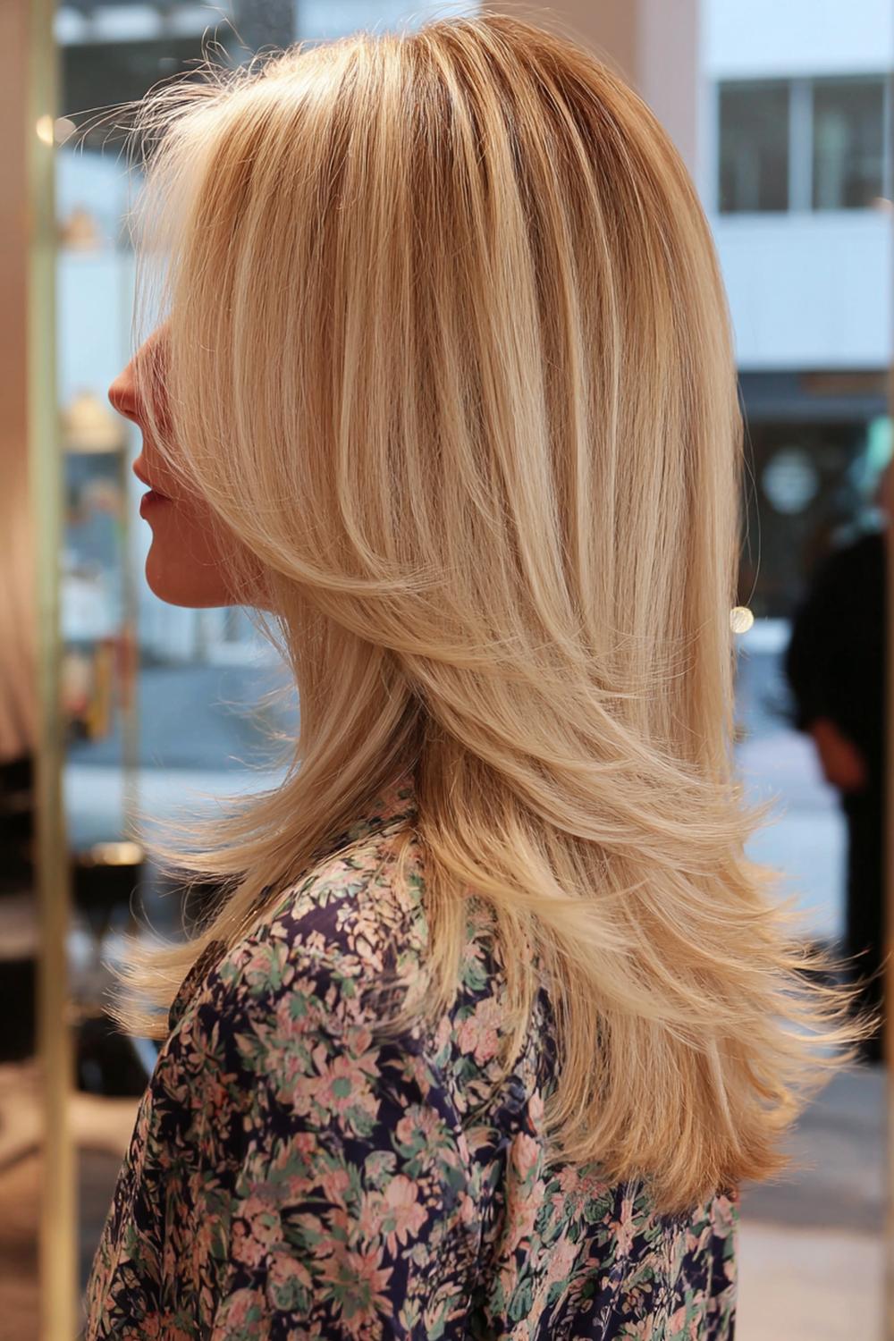 8. Haartrends 2026: Invisible Layers in langen Haaren mit luftigem Fall und Volumenkrone