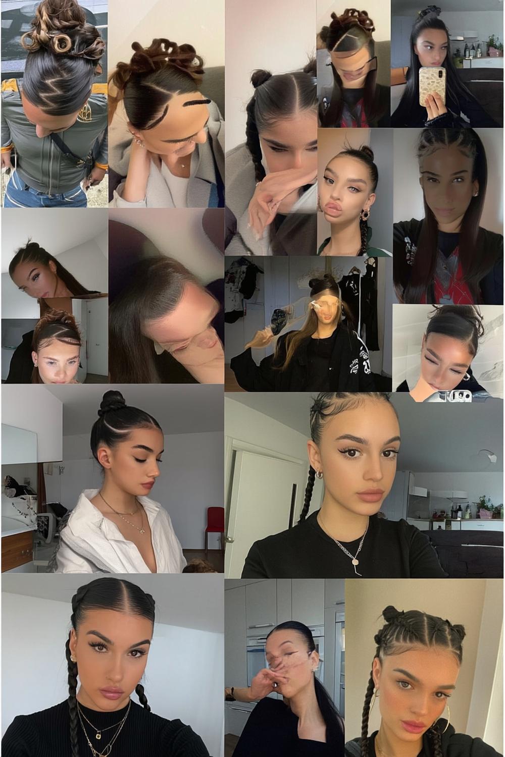 Kreative Dutt-Variationen im Sleek-Style