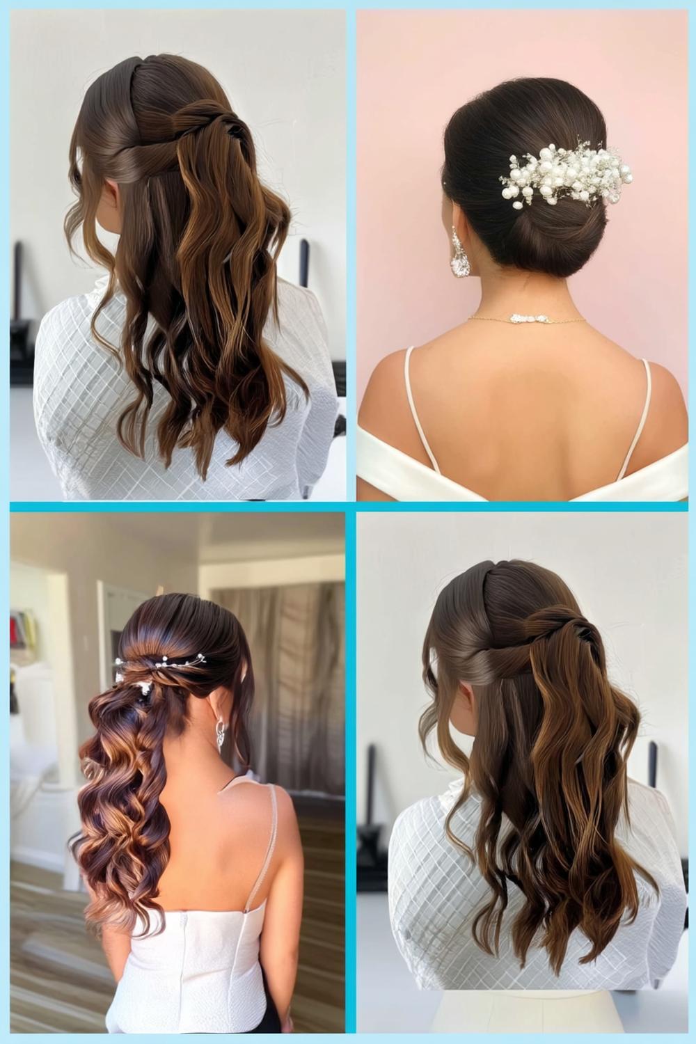 Natürliche Locken mit Accessoire